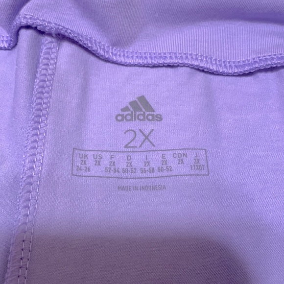 NWT Adidas tight fit, high rise, full-length leggings. Size 2x. - Picture 6 of 8